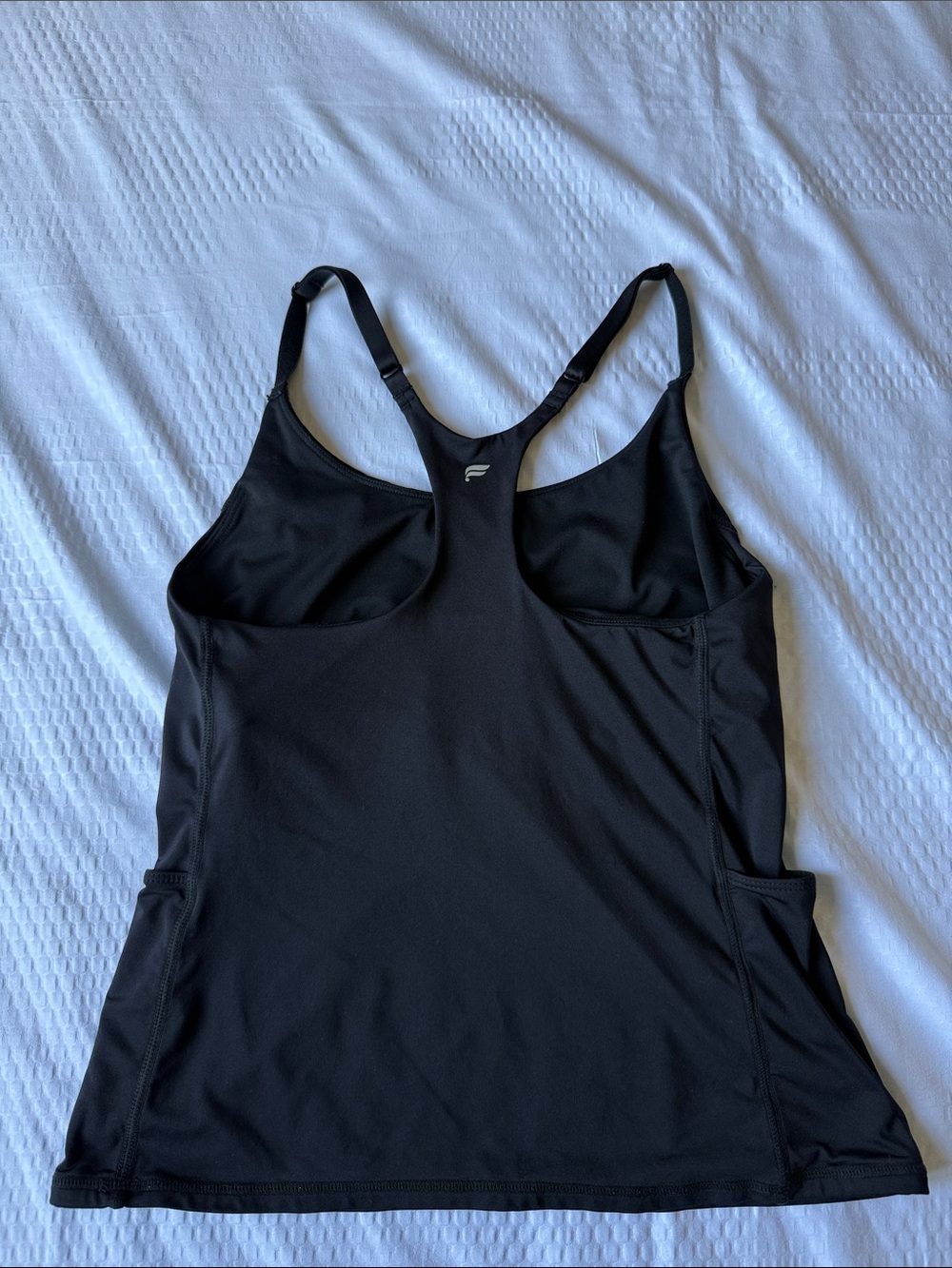 Fabletics Black Racerback Workout Tank - Picture 5 of 9